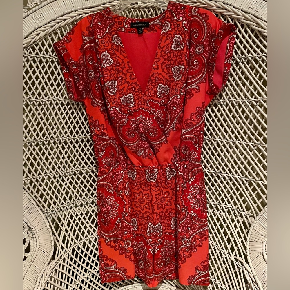 Paisley Romper- Banana Republic (medium)
